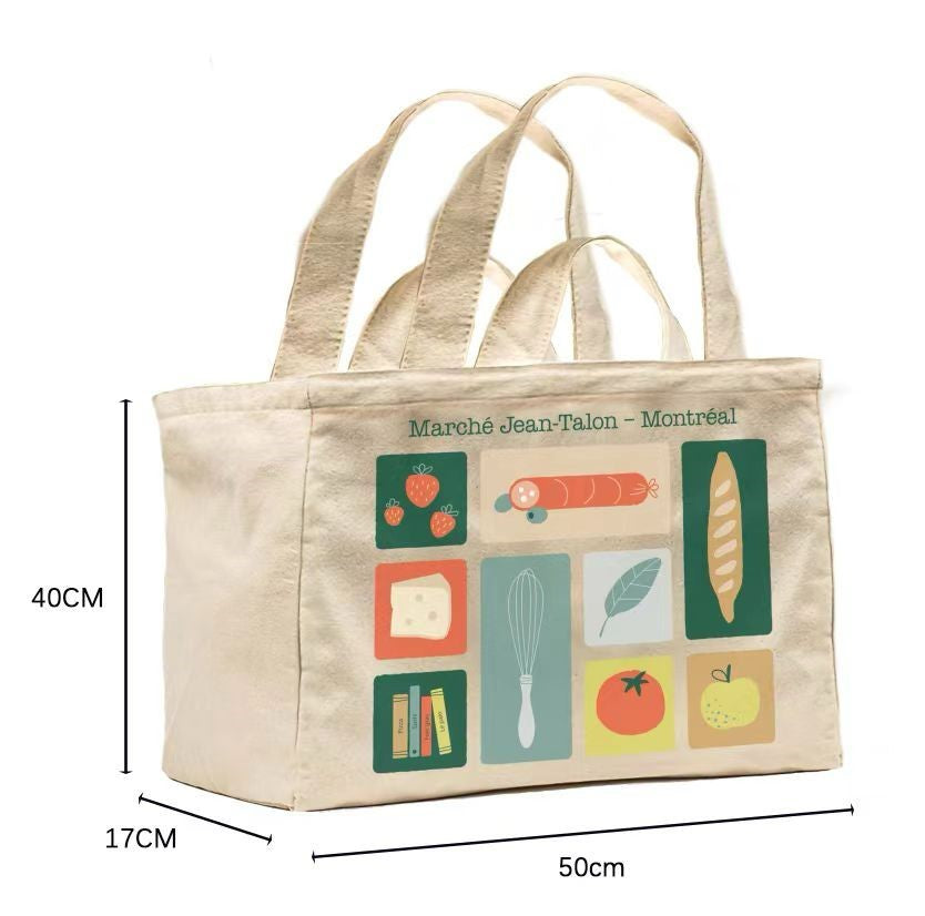 Sac Tote réutilisable Marché Jean-Talon LB - Grand