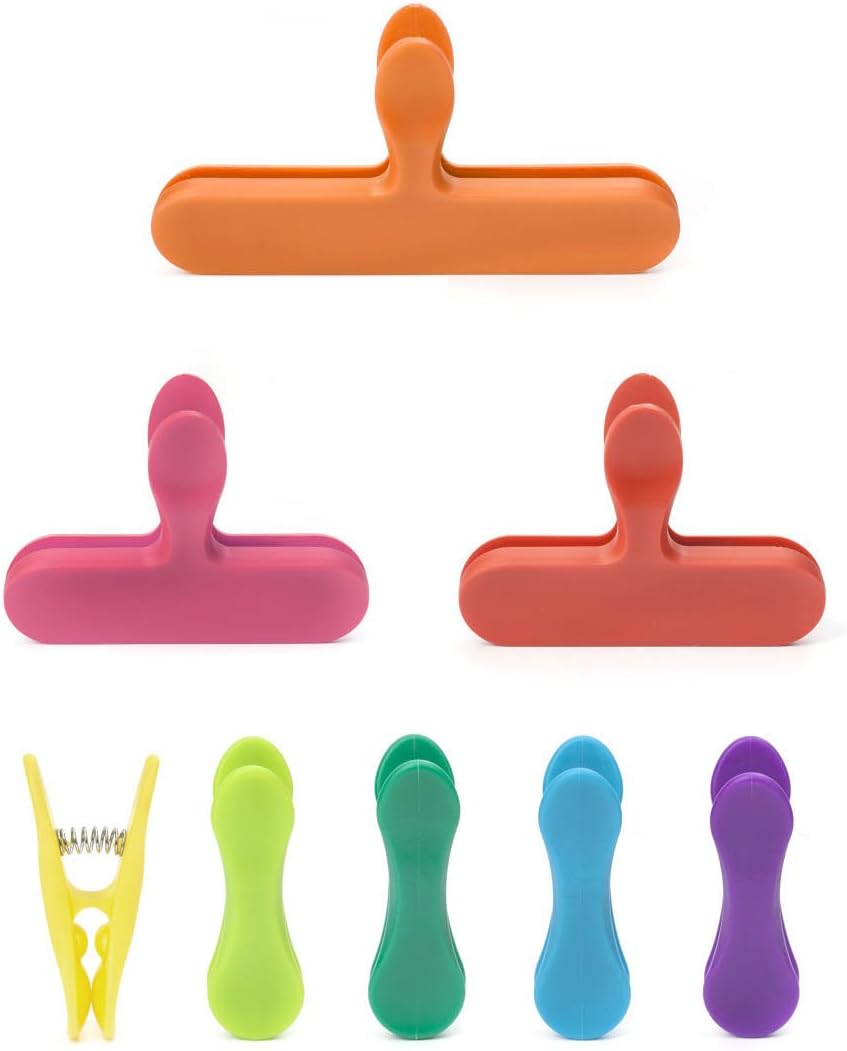 Pinces à sachets multicolores