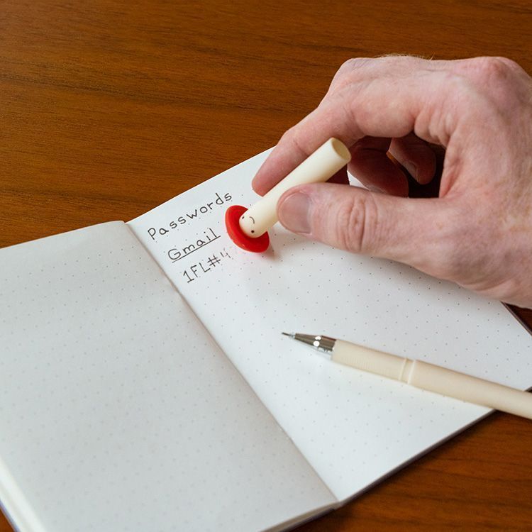 Stylo encre effacable "champignon" - Kikkerland