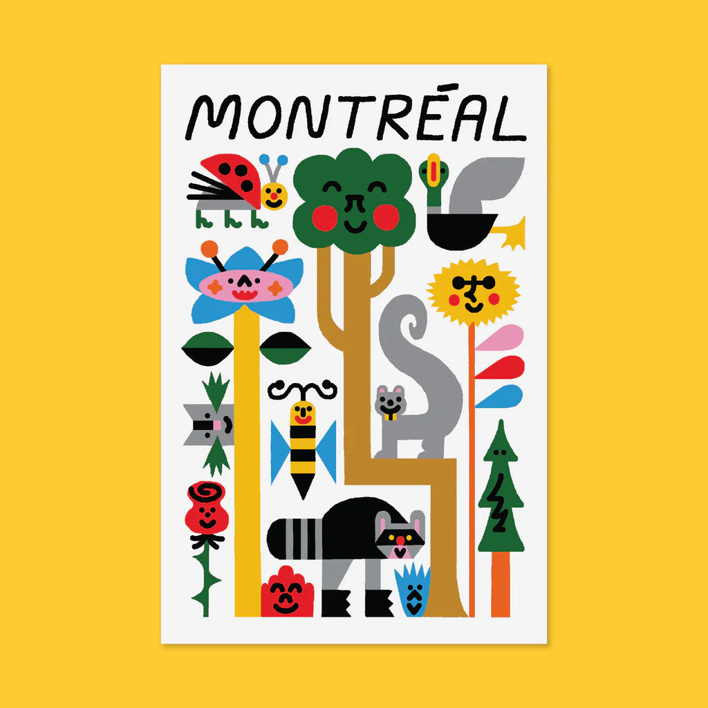 Postcard Montreal Fauna and Flora - Mathieu Labrecque - Paperole