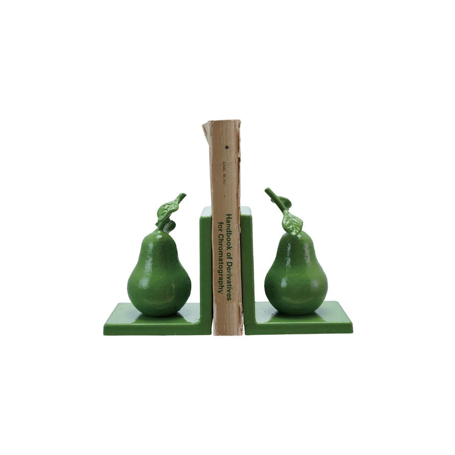 Bookends (set of 2) - Green Pears - Creative Co-op