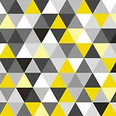 Napkins Triangles jaunes et gris - Paper + Design