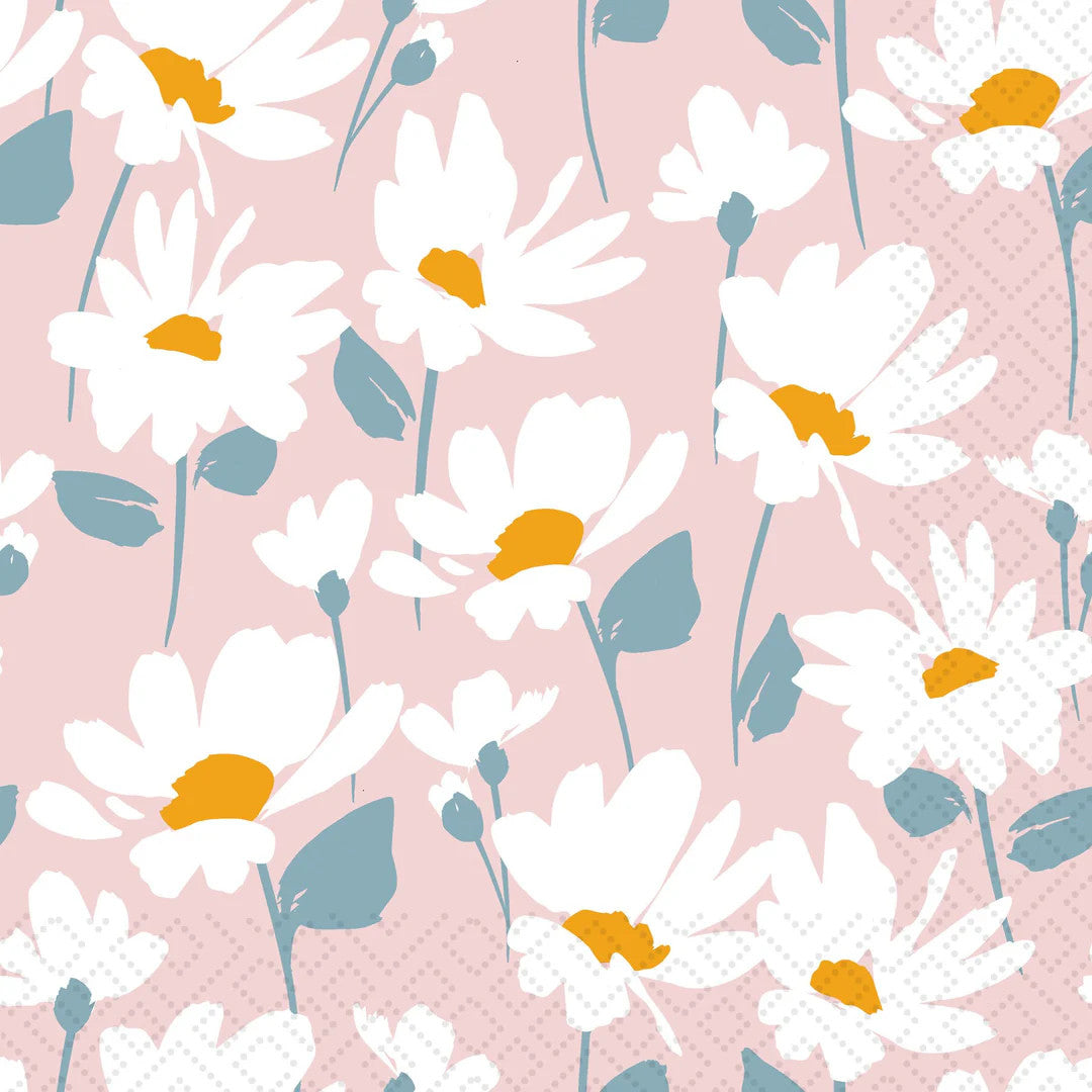 Napkins carrées 30 x 30 cm - Daisy bloom - PAPER + DESIGN