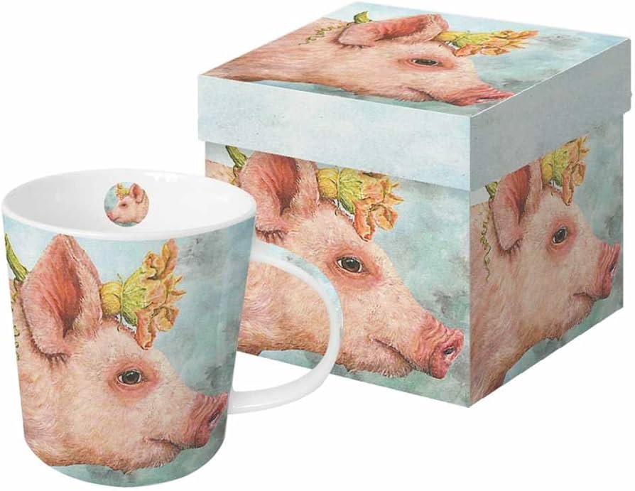 Tasse Cochon fleur- Paperproducts Design