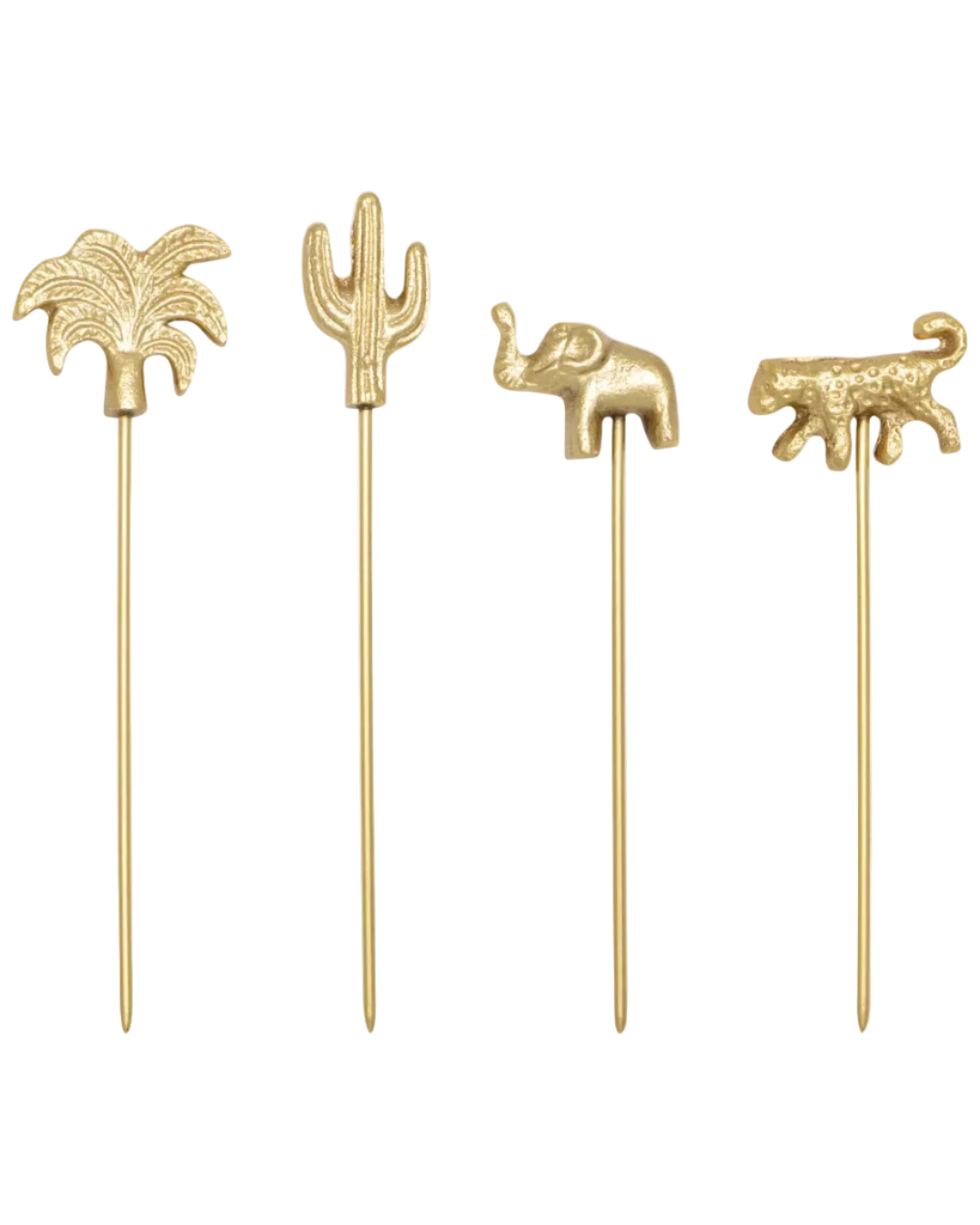 Lot de 4 piques à fromages (Oasis Gold Cheese Pick Set)