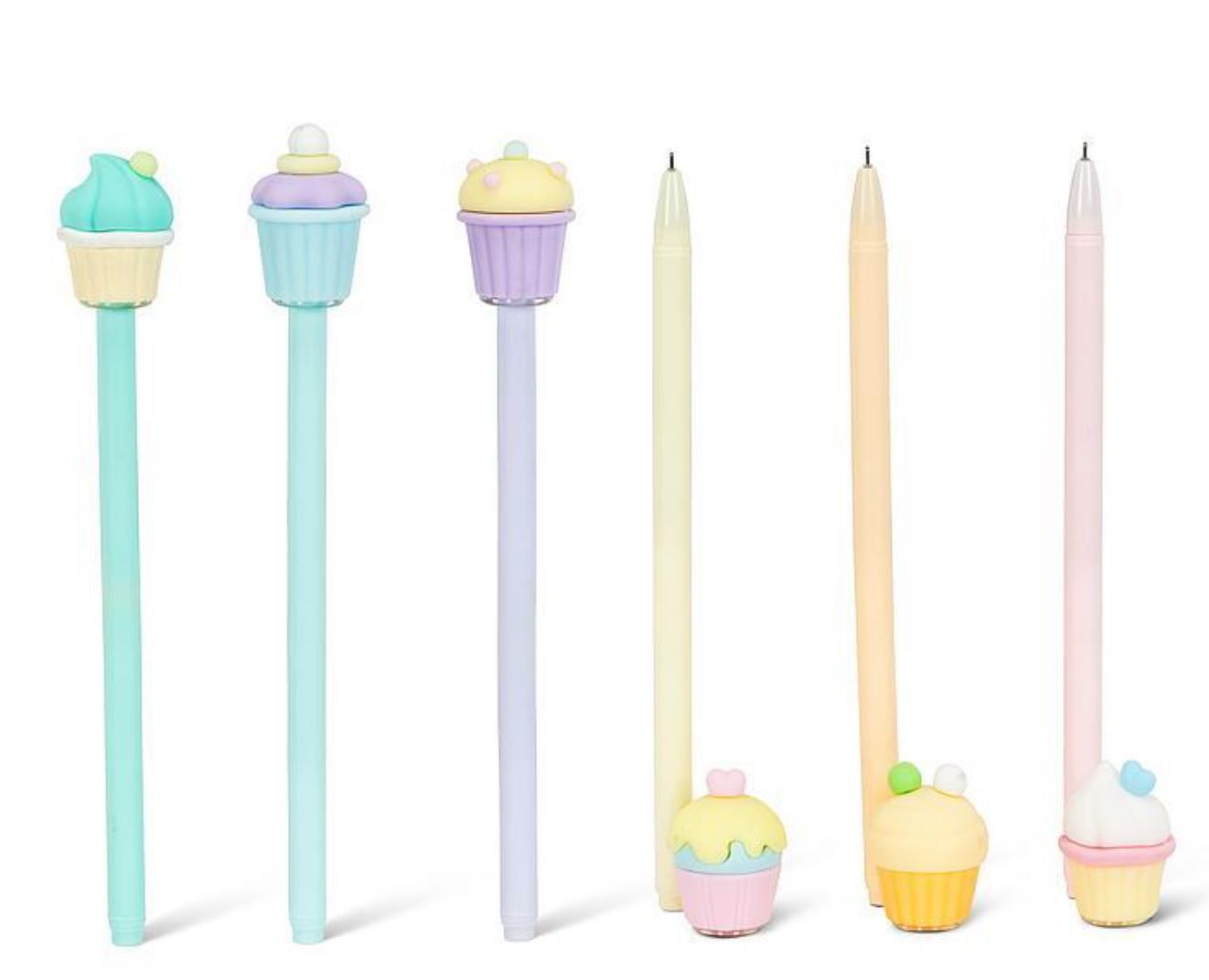 Stylos avec embout cupcake couleur pastel - Abbott
