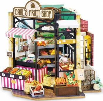 DIY Miniature house (Fruiterie de Carl) 185x225x190mm - Fouvrac