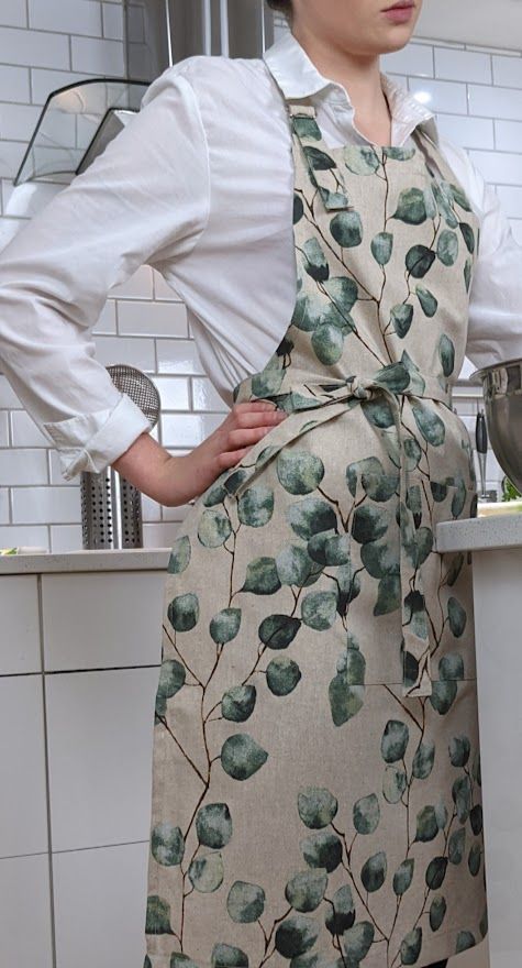 Tablier motif eucalyptus - Sac en vrac