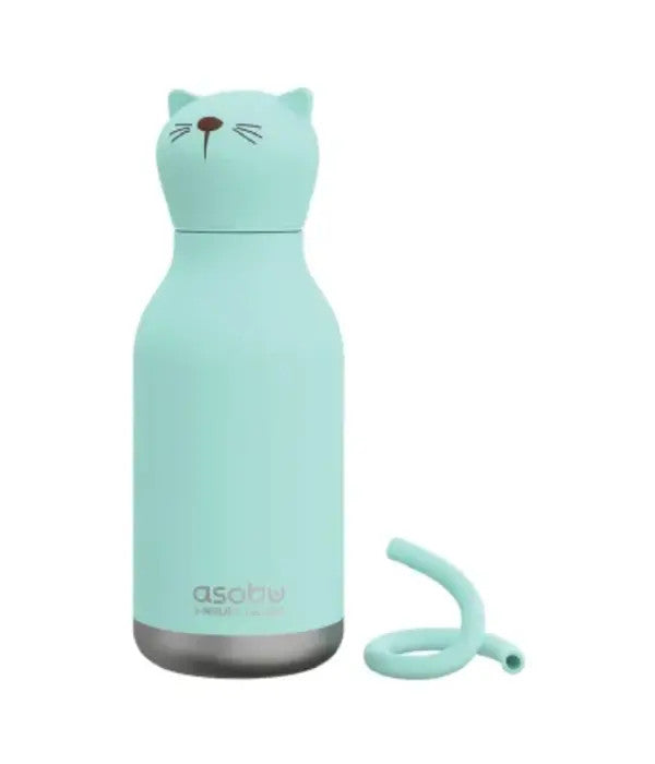 Bouteille d'eau en acier inoxydable - Chat