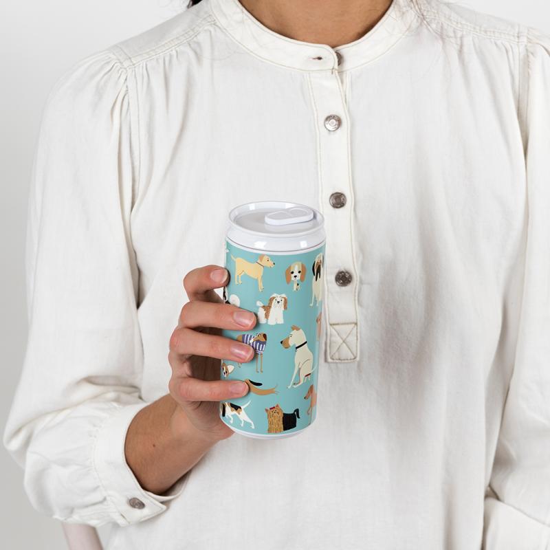 Bouteille d'eau réutilisable Éco can - Motif chiens - Rex London