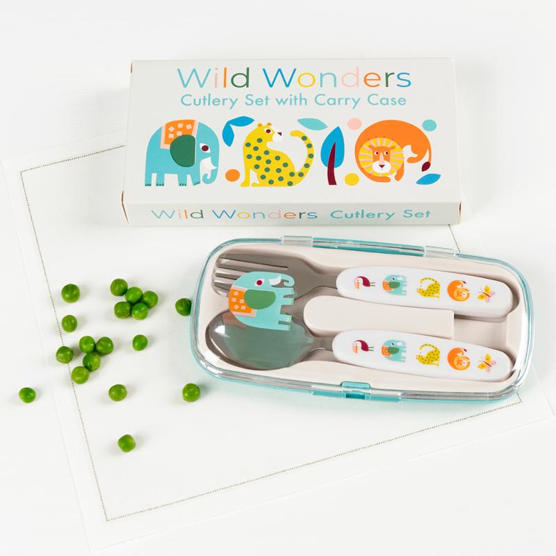 Children's utensil set - Wild Wonders design - Rex London