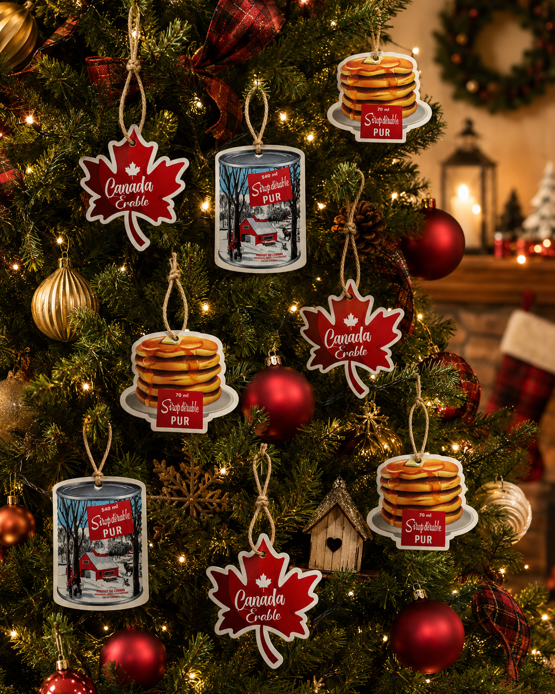 Ornements de Noël: Français / Feuille d'érable
