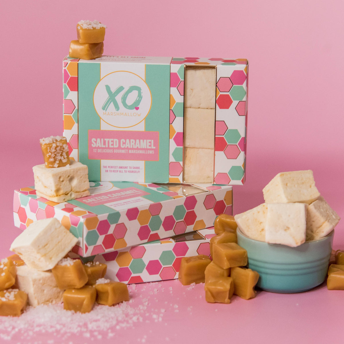 Guimauves caramel salé sans gluten ni soja - Confiserie