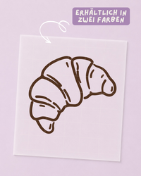 Transfert thermocollant Croissant - MINI - Patch thermocollant: Rose