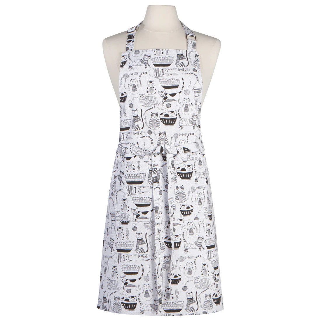 Tablier adulte - Chats noir et blanc - Danica Jubilee