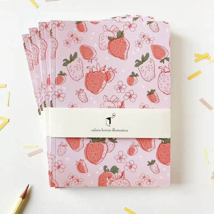 Carnet - Design de petites fraises