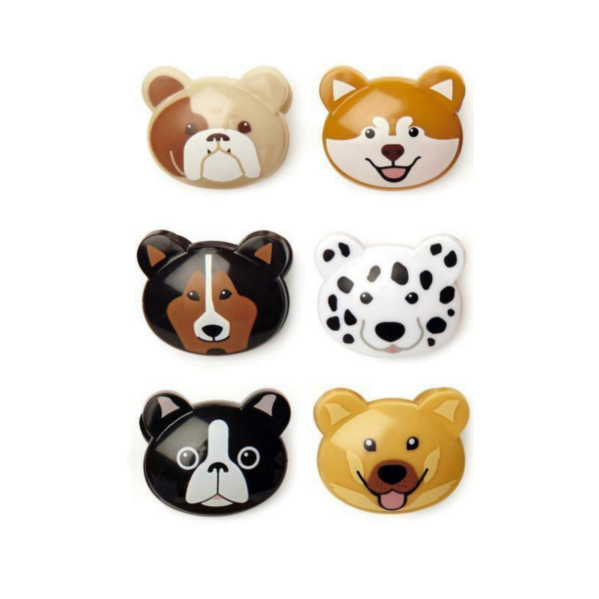 Ensemble de 6 pinces à sachets - Chiens