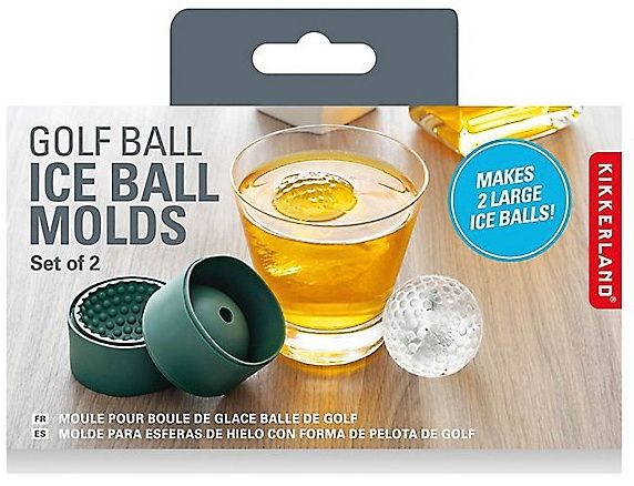 Golf ball-shaped ice cream scoop molds