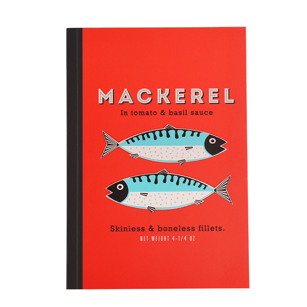 Cahier de note rouge - Mackerel - Rex London