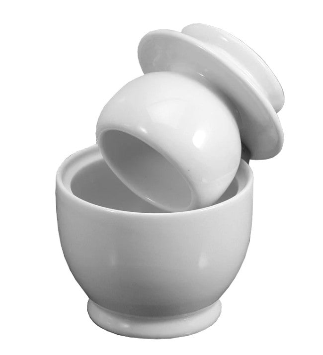 White Breton butter dish 9.5cm - BIA - Danesco