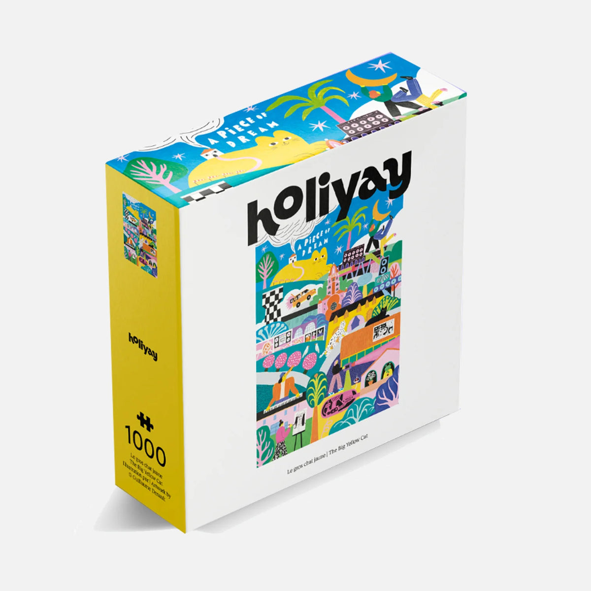 The Big Yellow Cat 1000 Piece Puzzle - Holiyay Puzzle