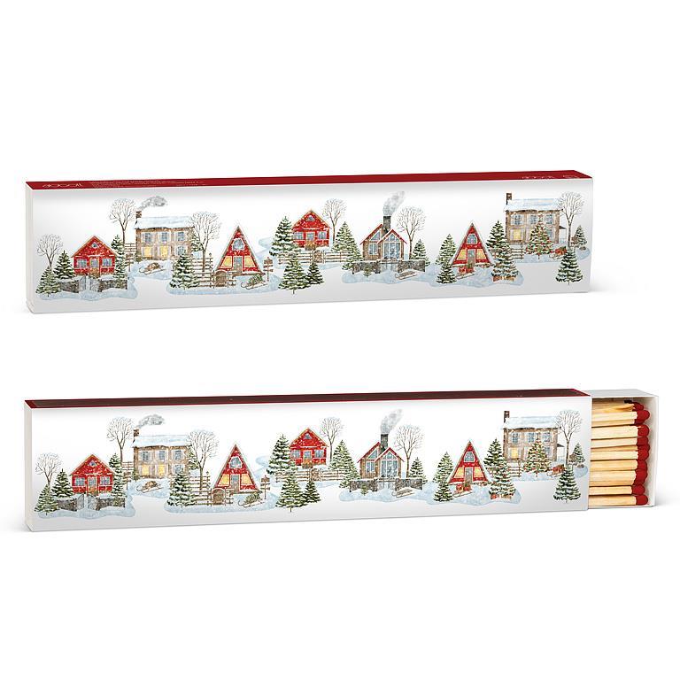 Boîtes longues allumettes maisons hiver - Abbott