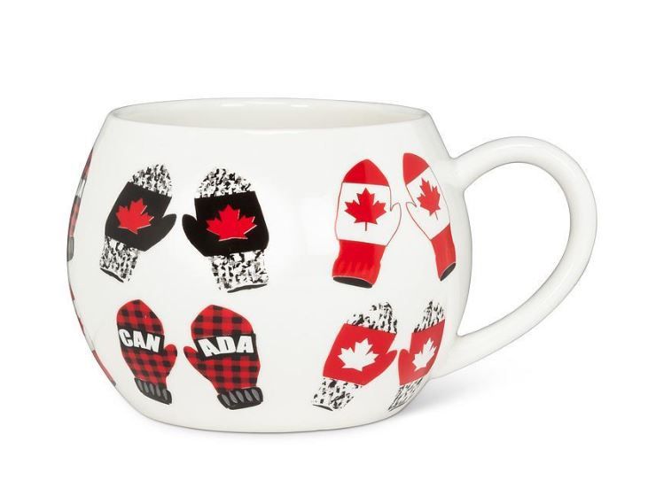 Ceramic mug with mittens, Canada design, 16 oz. - Abbott