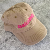 Casquette baseball « croissants » style dad hat pour chef et boulanger