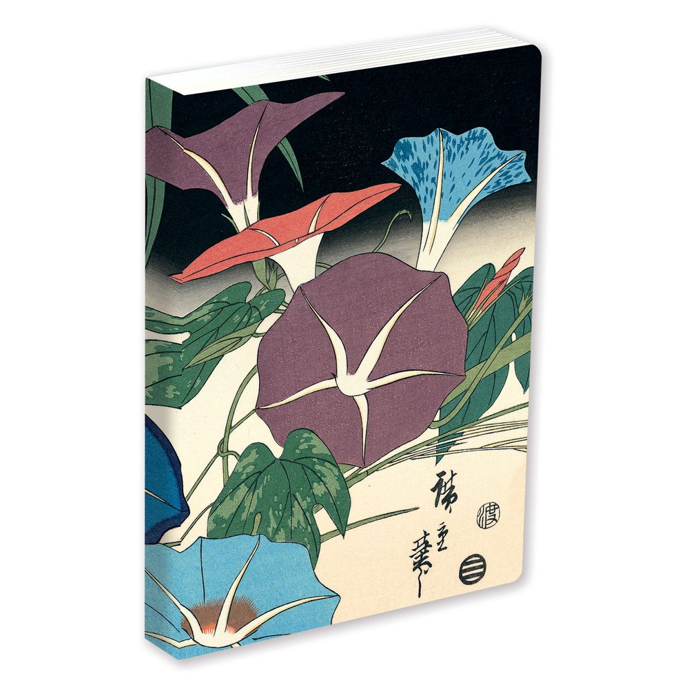 Journal Morning Glories & Cricket, Hiroshige Lined