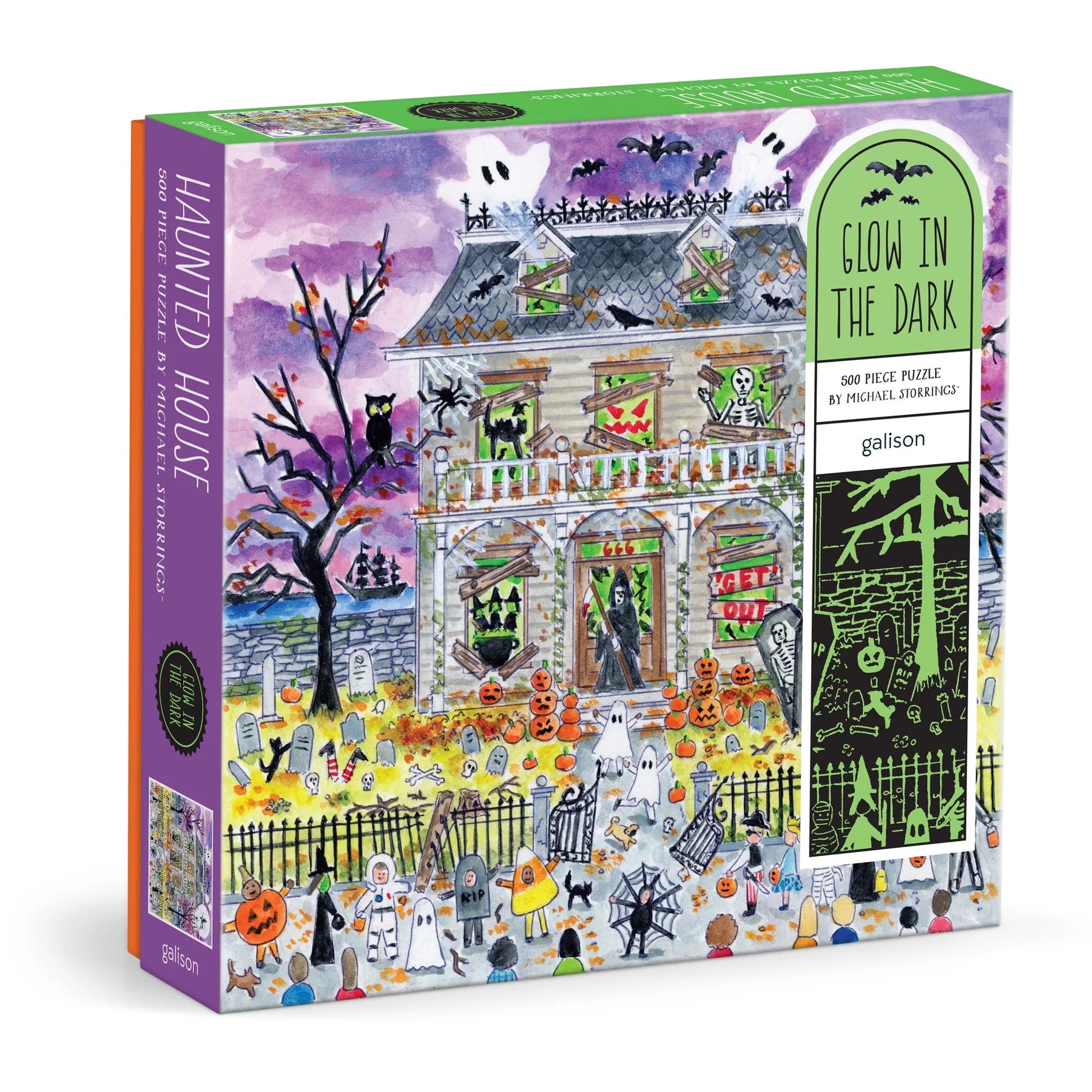 Michael Storrings Haunted House 500pcs Glow in the Dark Puzzle
