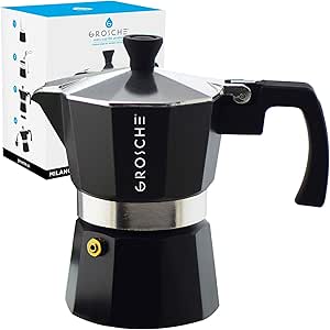 Cafetière italienne noir  - Modèle Milano - 1 tasse (50 ml) - Grosche