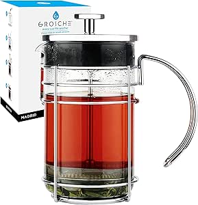 French Press - Cafetière à piston pour thé et café 1000ml - Modèle Madrid