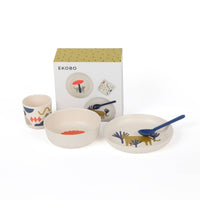 Ensemble de vaisselle illustré pour enfants - Léopard