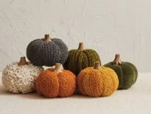 Décoration - Petites citrouilles rondes aux couleurs variées