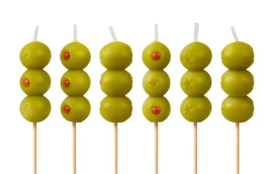 Bougies de fête - Olives - Cocktail Party