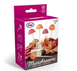 Pique-fruits champignons (paquet de 12)