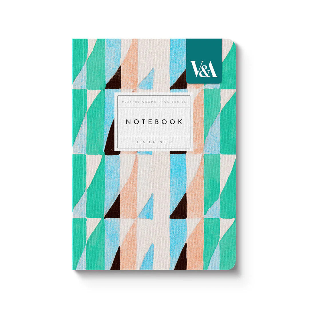 Carnet Playful Geometrics - Design #3 : Prismes turquoises - Ohh Deer