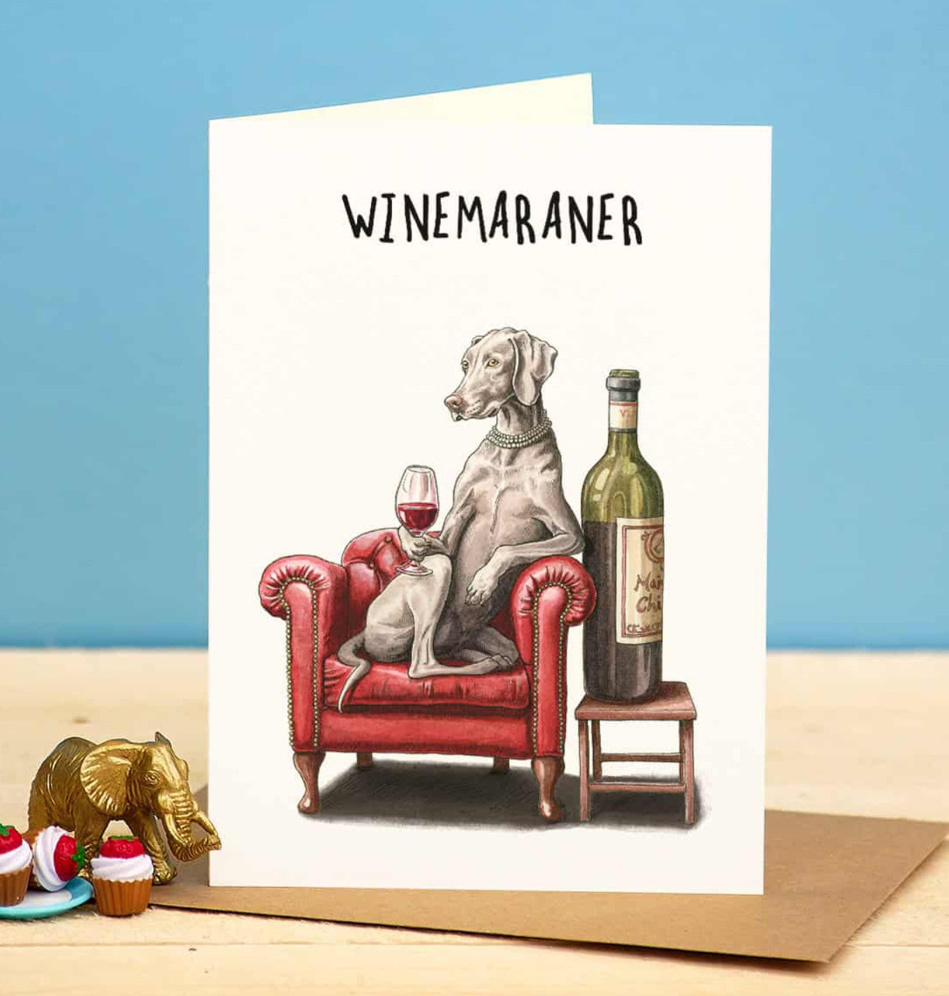 Carte de souhaits - Winemaraner