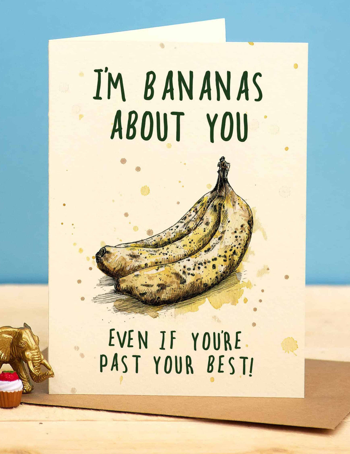 Carte de souhaits - I’m bananas about you