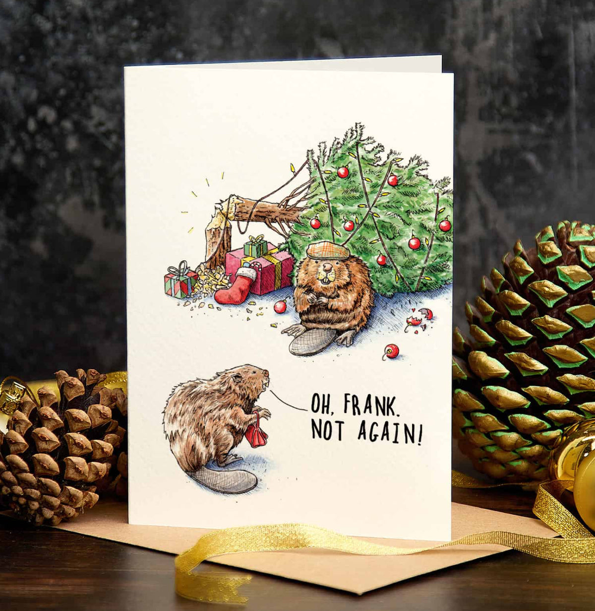 Carte de souhaits - Beaver not again!