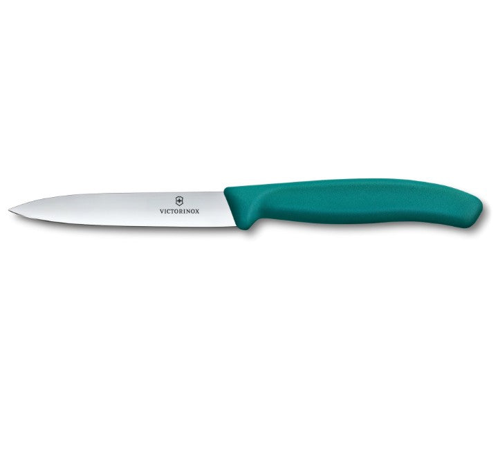 Couteau 11 cm lame fine - Bleu turquoise