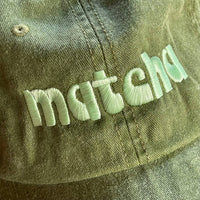 Casquette baseball matcha "Dad Hat" chef foodie pour restaurant