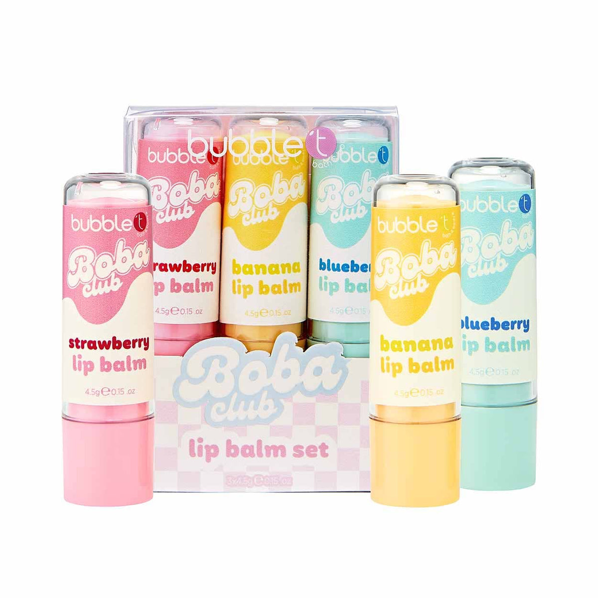Coffret de baumes à lèvres Boba Tea (3 x 4,5 g)