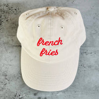 Casquette dad hat « french fries » humoristique pour amateurs de frites