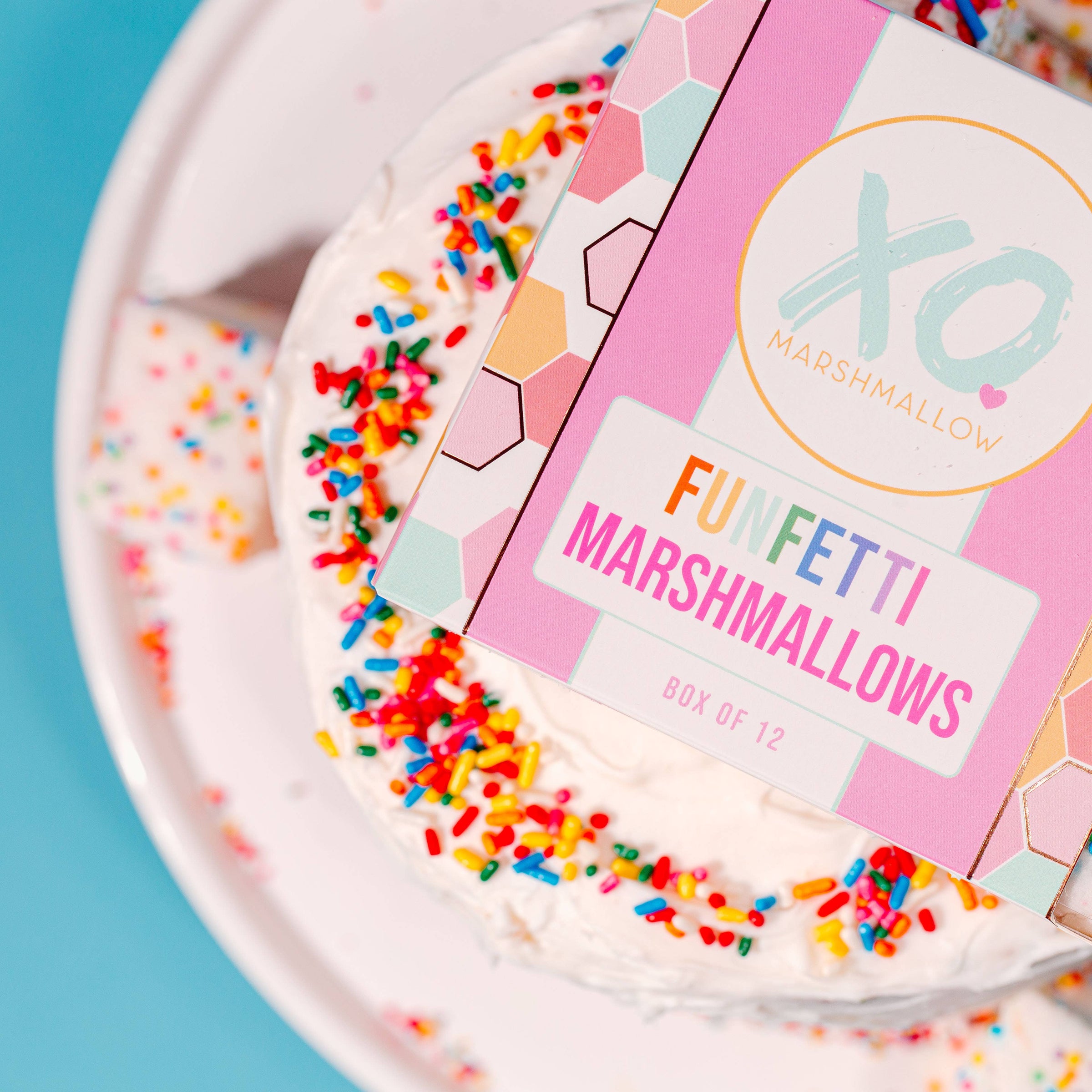 Guimauves Funfetti sans gluten, sans arachides, sans colorants