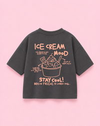 Motif thermocollant Glace - Ambiance Glace - Été - À repasser: Orange pastel