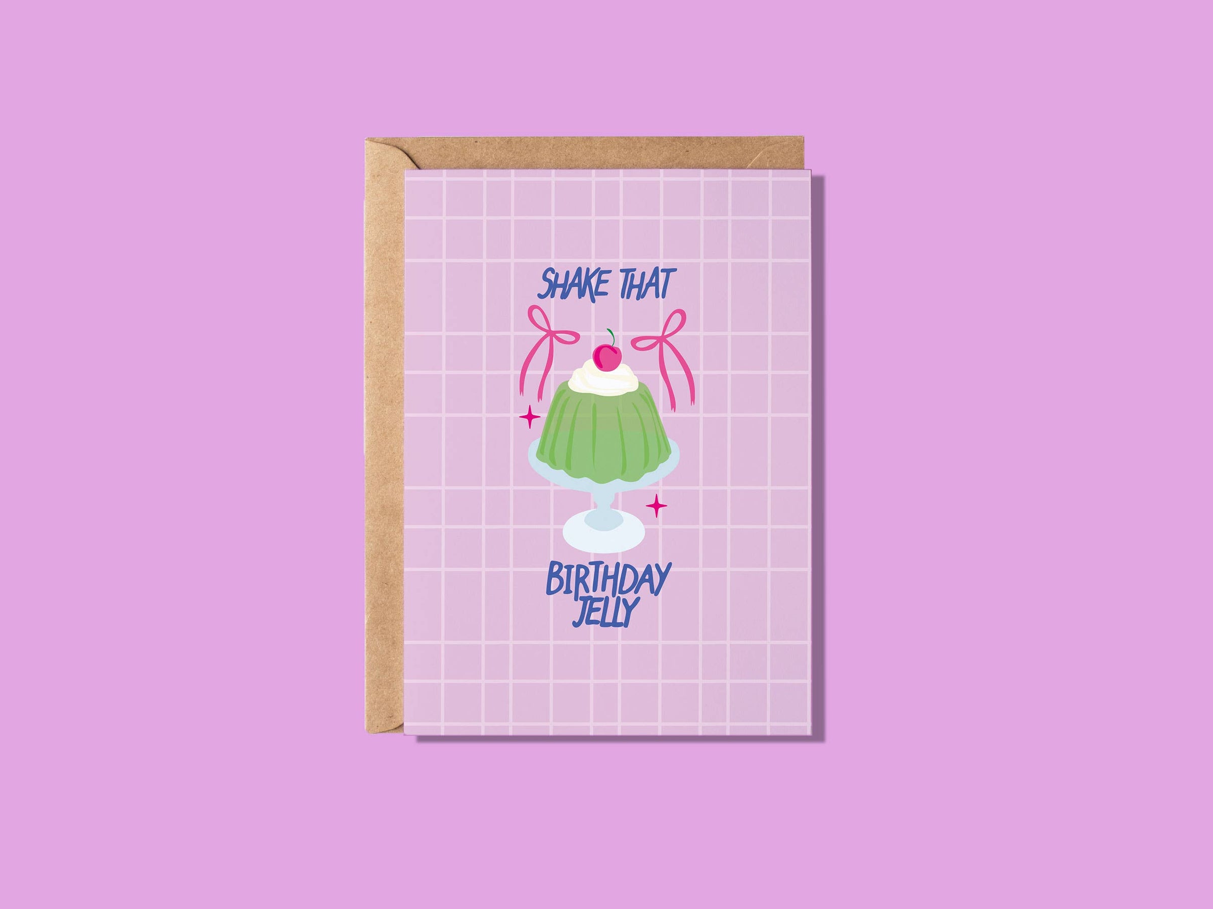 Carte de souhait Shake that birthday jelly