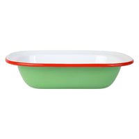 Plat émaillé pour four Vert Tomate - 20 cm | Vaisselle d'été |