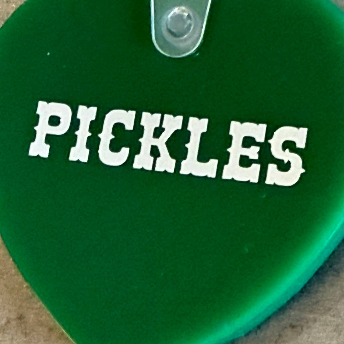 Porte-clés en forme de cœur Pickles porte-clés boutique de cadeaux restaurant deli