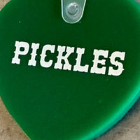 Porte-clés en forme de cœur Pickles porte-clés boutique de cadeaux restaurant deli